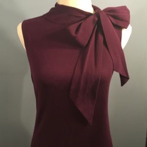 WILL DONATE Ann Taylor sleeveless tie neck sweater